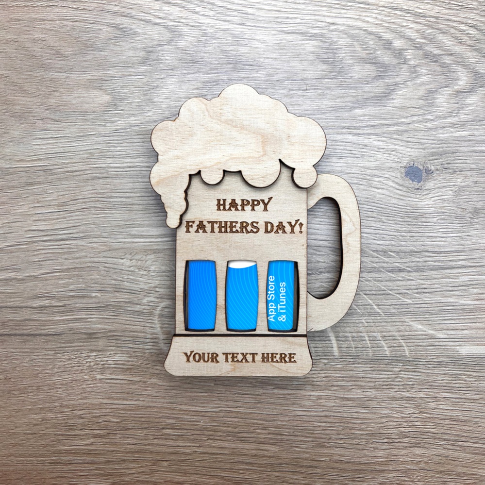 Personalised Beer Gift Card Holder